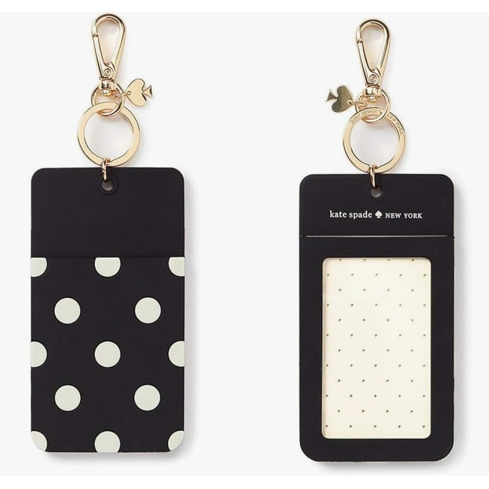 Kate Spade New York Women's Id Clip, Black Dot (new)